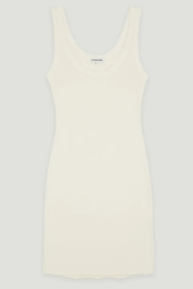 COTTON CITIZEN Verona Mini Dress Bone Women Dresses Skirts COTTON CITIZEN Verona Mini Dress Bone Women Dresses Skirts
