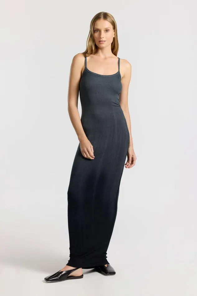 COTTON CITIZEN Verona Spaghetti Maxi Dress Black Cast Women Dresses Skirts COTTON CITIZEN Verona Spaghetti Maxi Dress Black Cast Women Dresses Skirts