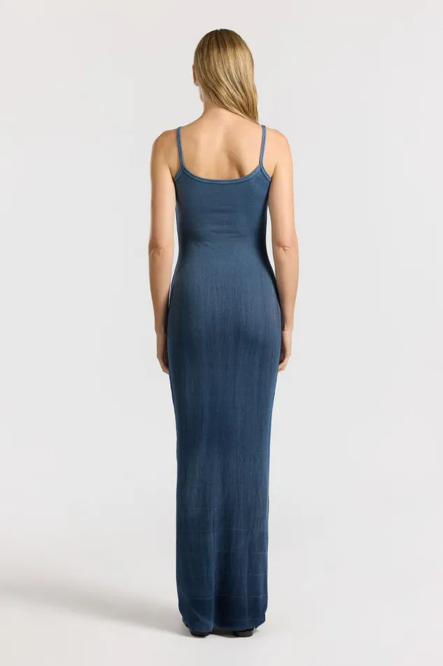 COTTON CITIZEN Verona Spaghetti Maxi Dress Navy Cast Women Dresses Skirts COTTON CITIZEN Verona Spaghetti Maxi Dress Navy Cast Women Dresses Skirts