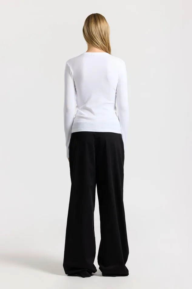 COTTON CITIZEN Verona UNeck Shirt White Women Shirts COTTON CITIZEN Verona UNeck Shirt White Women Shirts