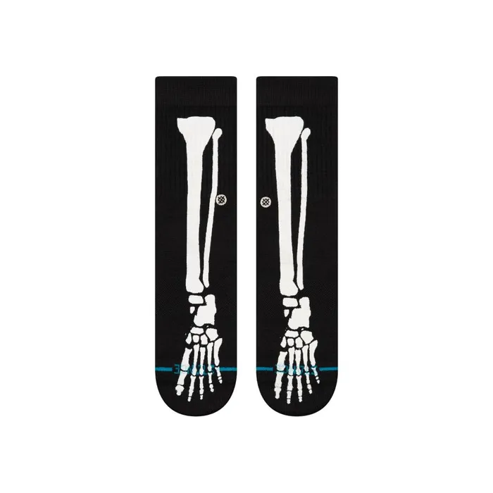 Cotton Crew Socks Bones 8211 Black Kids Stance Kids