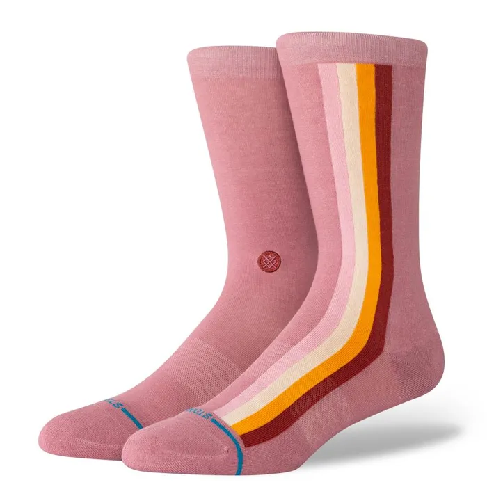 Cotton Crew Socks Camino 8211 Dustyrose MenWomen Stance Crew