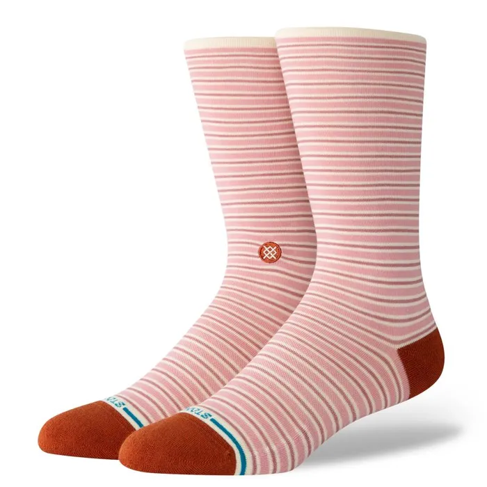 Cotton Crew Socks Fortune 8211 Dustyrose MenWomen Stance Crew
