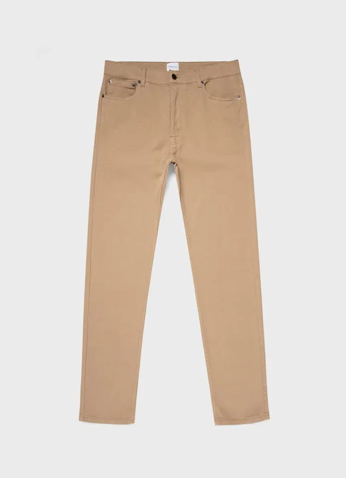 Cotton Drill 5 Pocket Trouser Stone Men SUNSPEL Pants
