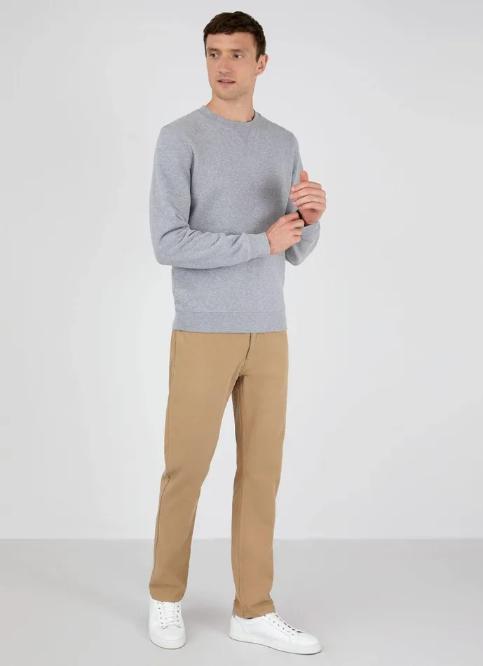 Cotton Drill 5 Pocket Trouser Stone Men SUNSPEL Pants