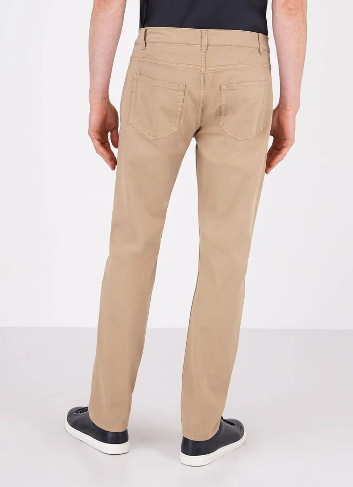 Cotton Drill 5 Pocket Trouser Stone Men SUNSPEL Pants