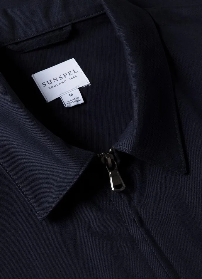 Cotton Harrington Jacket Navy Men SUNSPEL Jackets and Coats