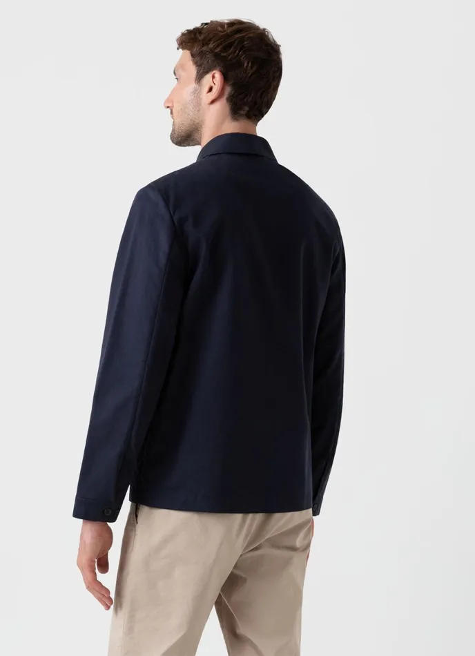 Cotton Harrington Jacket Navy Men SUNSPEL Jackets and Coats