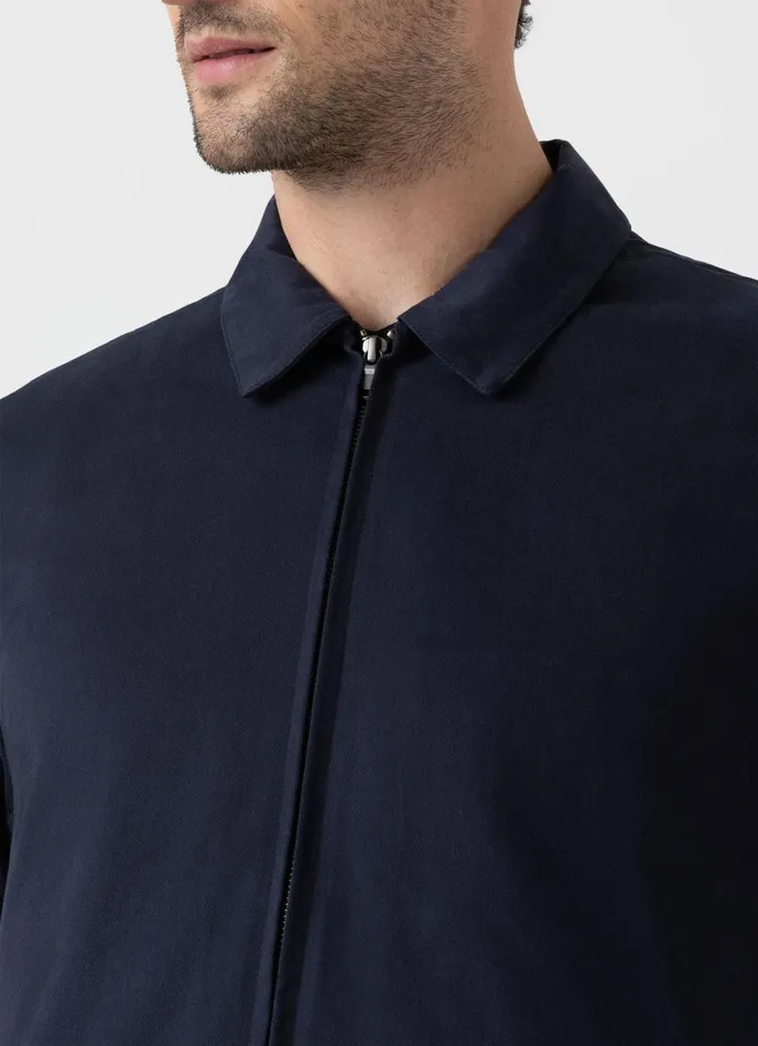 Cotton Harrington Jacket Navy Men SUNSPEL Jackets and Coats