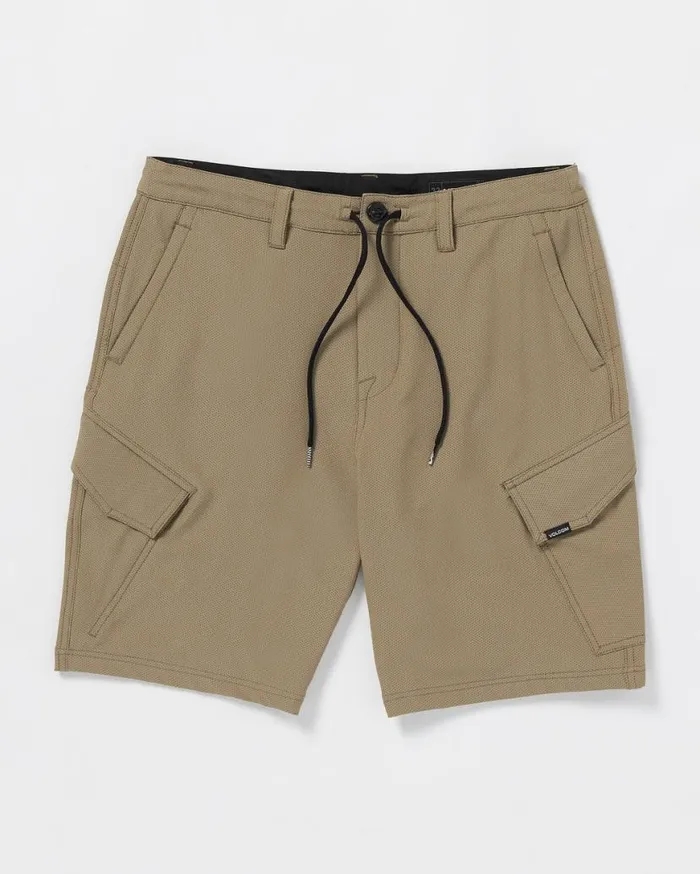 Country Days Hybrid Shorts 8211 Teak Mens Volcom Shorts