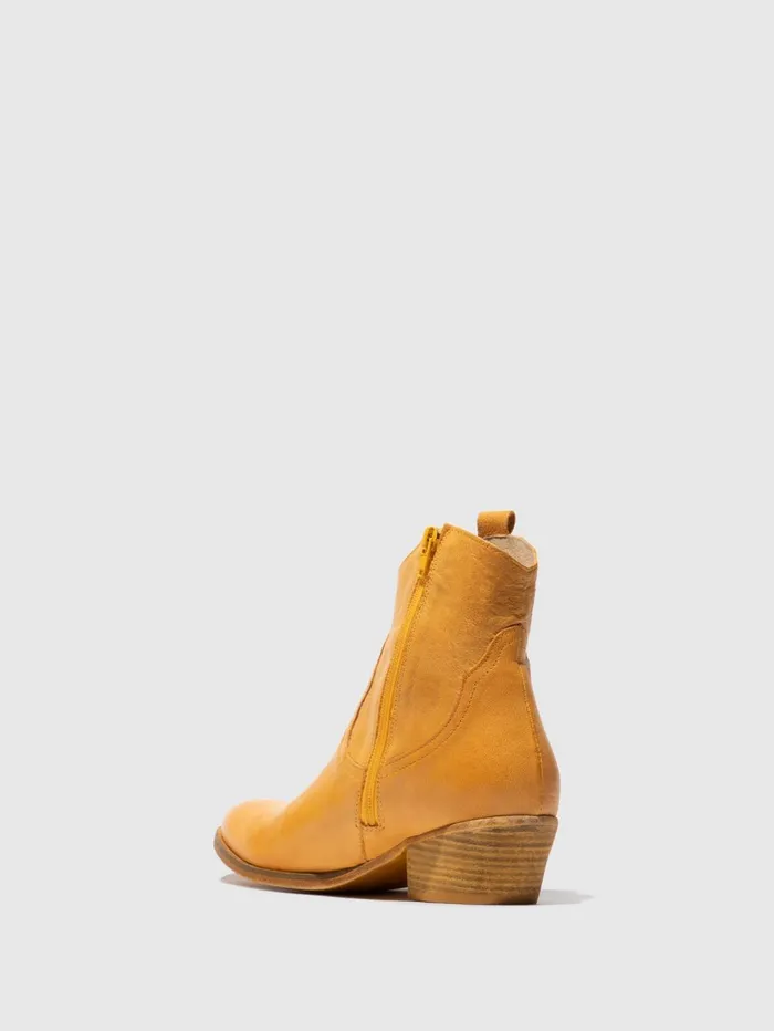 Cowboy Ankle Boots WAMI092FLY YELLOW Women Fly London Ankle Boots