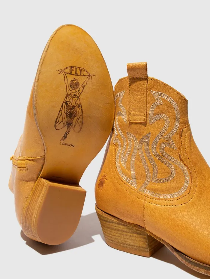 Cowboy Ankle Boots WAMI092FLY YELLOW Women Fly London Ankle Boots