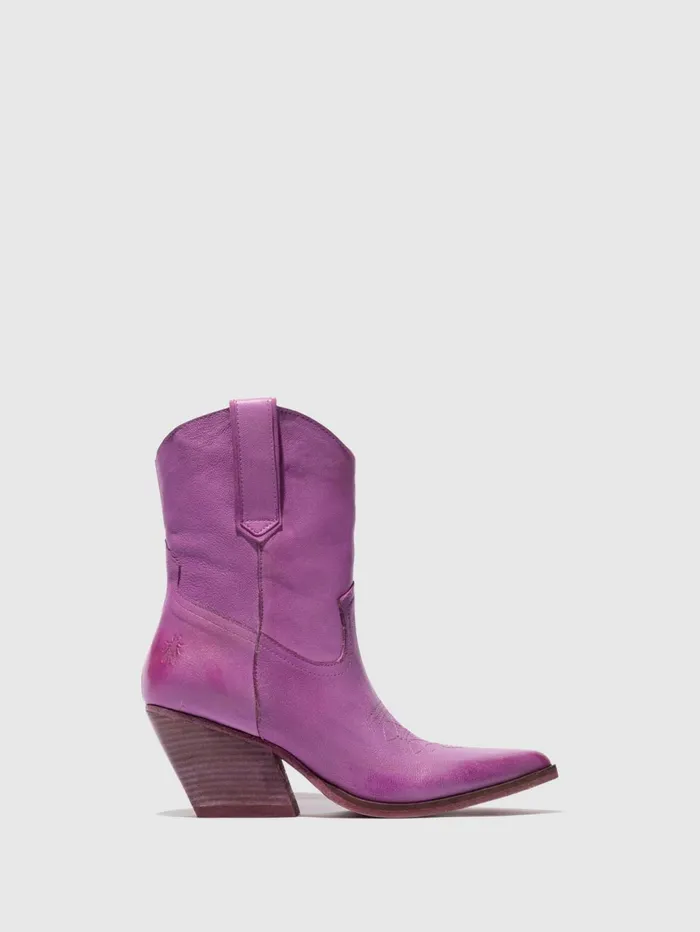 Cowboy Ankle Boots WOFY093FLY VIOLET Women Fly London Ankle Boots