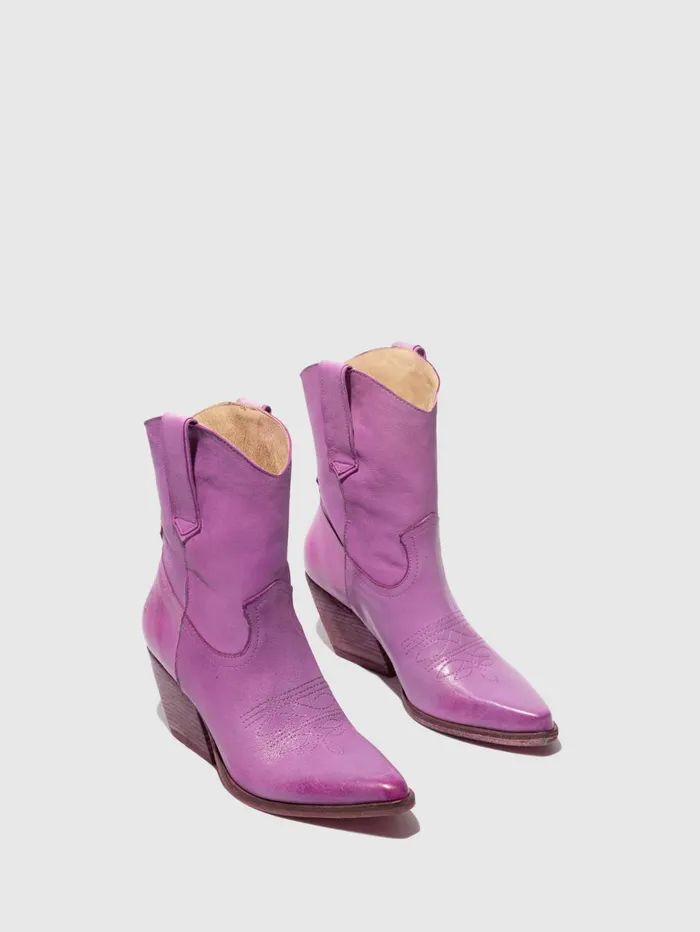 Cowboy Ankle Boots WOFY093FLY VIOLET Women Fly London Ankle Boots
