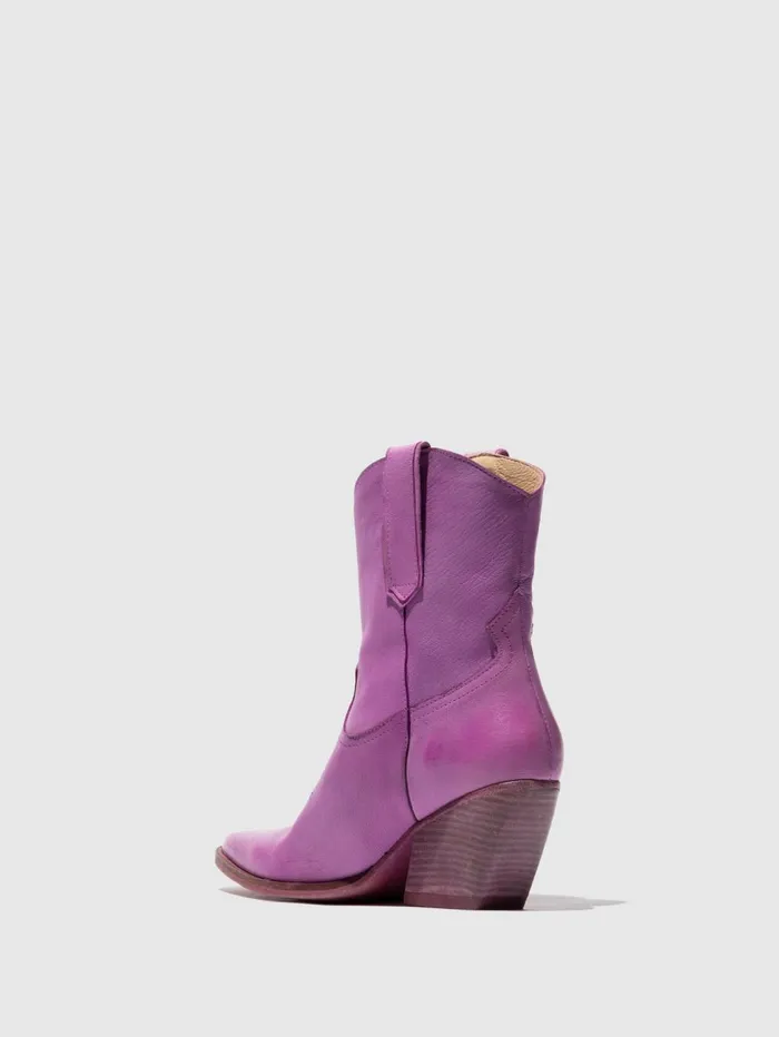 Cowboy Ankle Boots WOFY093FLY VIOLET Women Fly London Ankle Boots