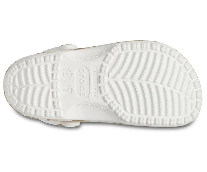 Crocs Clogs WomenMen Classic Printed Camo Clog White Multi