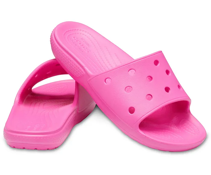 Crocs Sandals WomenMen Classic Crocs Slide Electric Pink