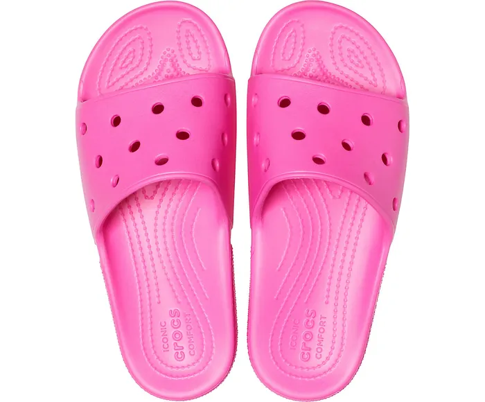 Crocs Sandals WomenMen Classic Crocs Slide Electric Pink