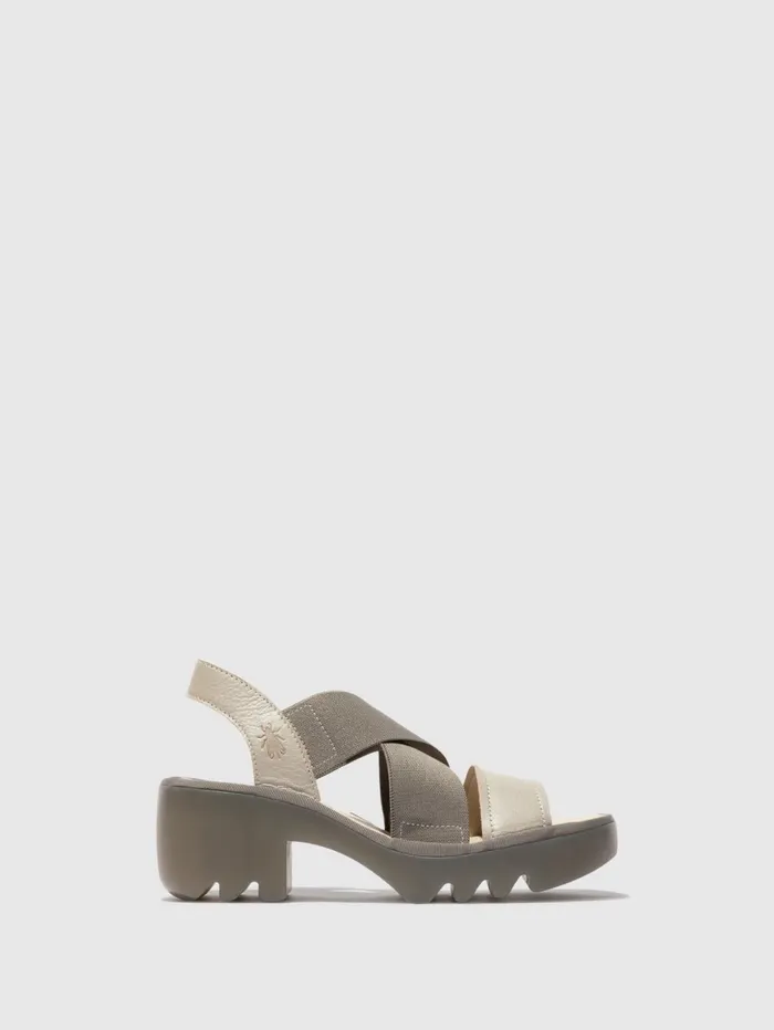 Crossover Sandals TAJI502FLY SILVER Women Fly London Sandals