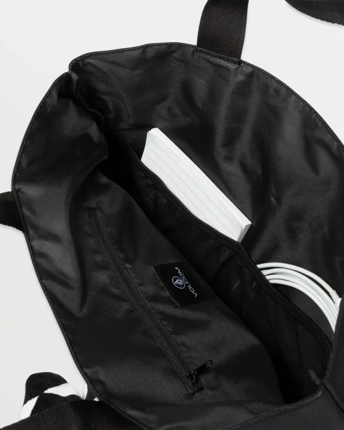 Crystal Cove Beach Tote 8211 Black Mens Volcom Bags and Backpacks