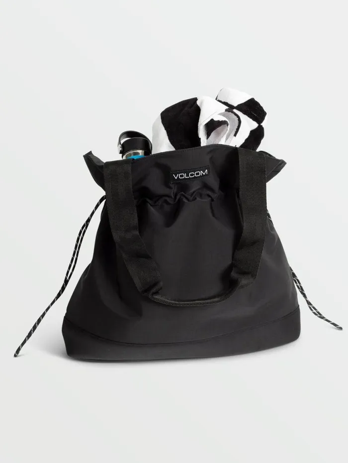 Crystal Cove Beach Tote 8211 Black Mens Volcom Bags and Backpacks