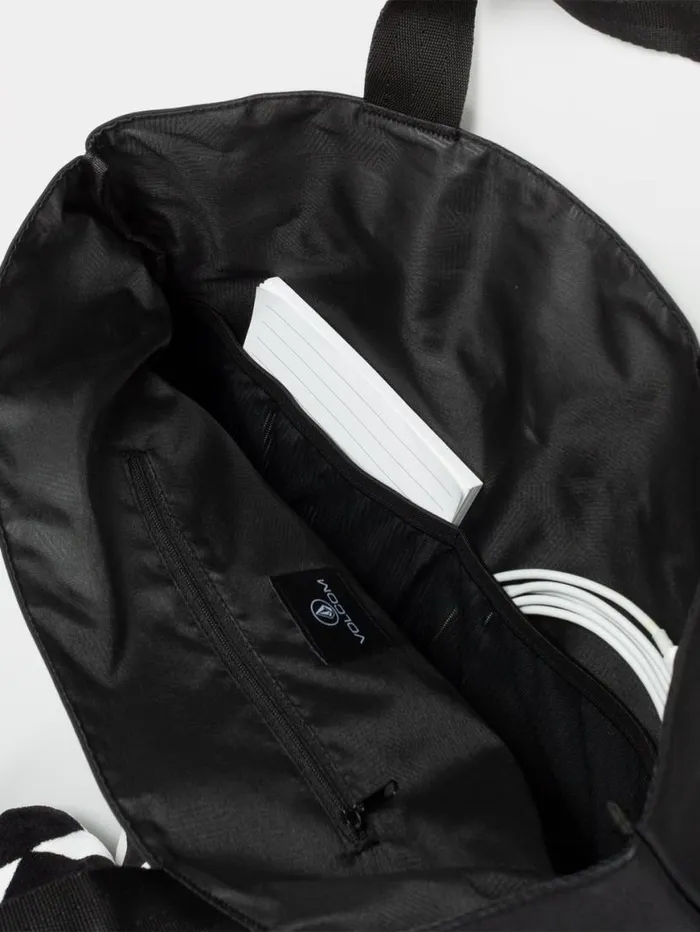Crystal Cove Beach Tote 8211 Black Mens Volcom Bags and Backpacks