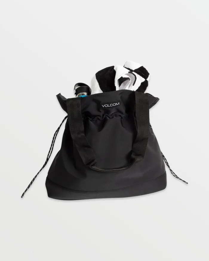 Crystal Cove Beach Tote 8211 Black Mens Volcom Bags and Backpacks