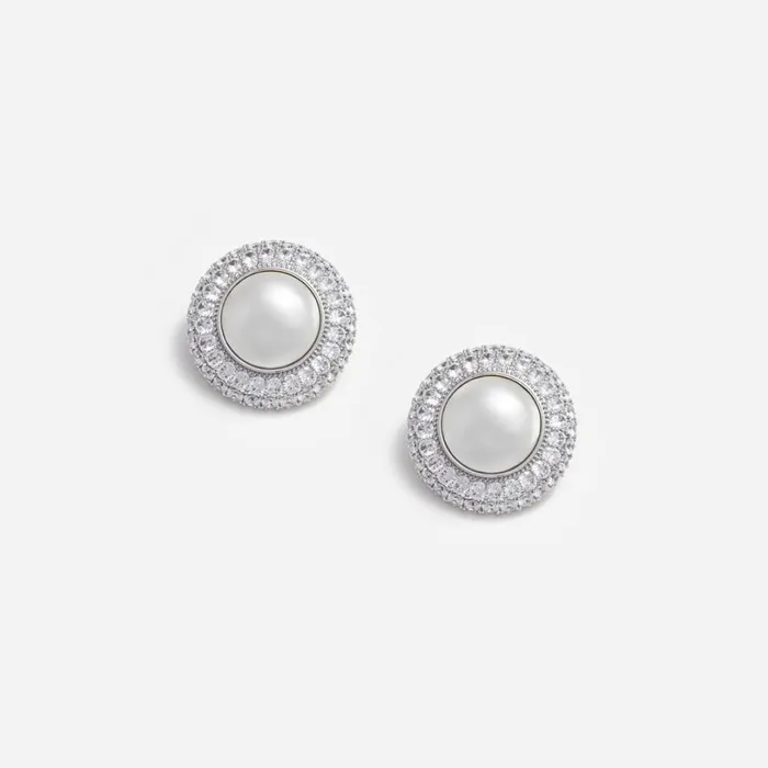 Crystal Pearl Earrings Women Self Portrait Jewellery