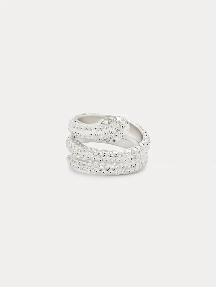 Crystal Snake Ring Silver Women Oscar De La Renta Rings Crystal Snake Ring Silver Women Oscar De La Renta Rings