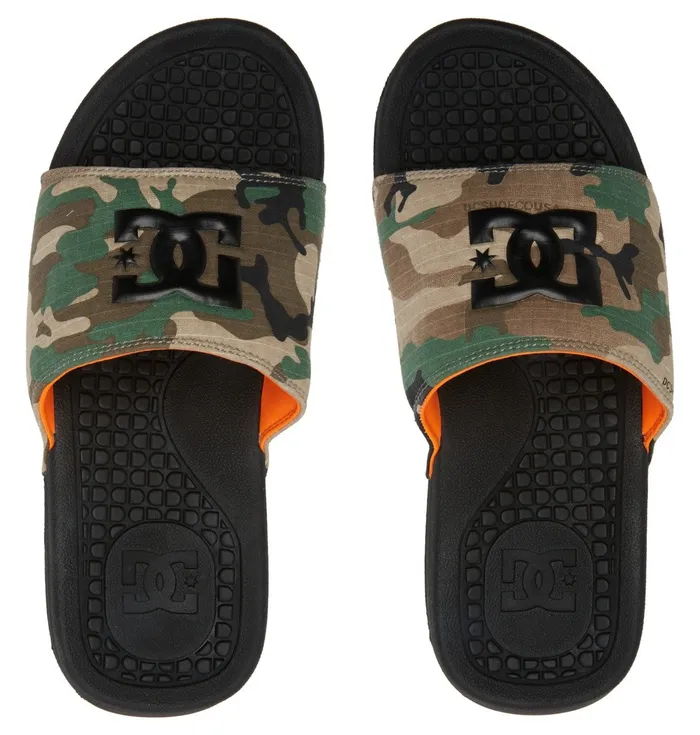 DC Shoes Slides Men Bolsa Slides blackmilitary camo