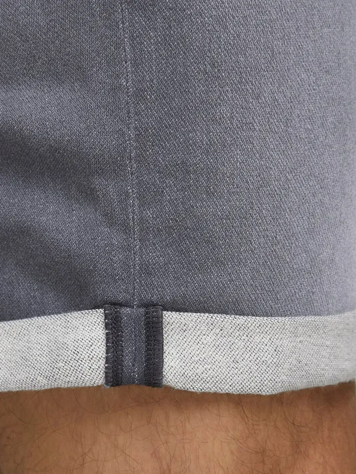 Denim Shorts JACK and JONES Mens RICK ICON GE 005 INDIGO KNIT DENIM SHORTS Grey Grey Denim Popular