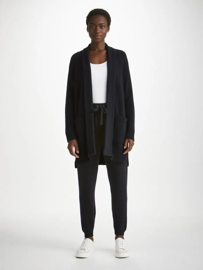 Derek Rose Cashmere Cardigans Women Cardigan Nina Cashmere Navy