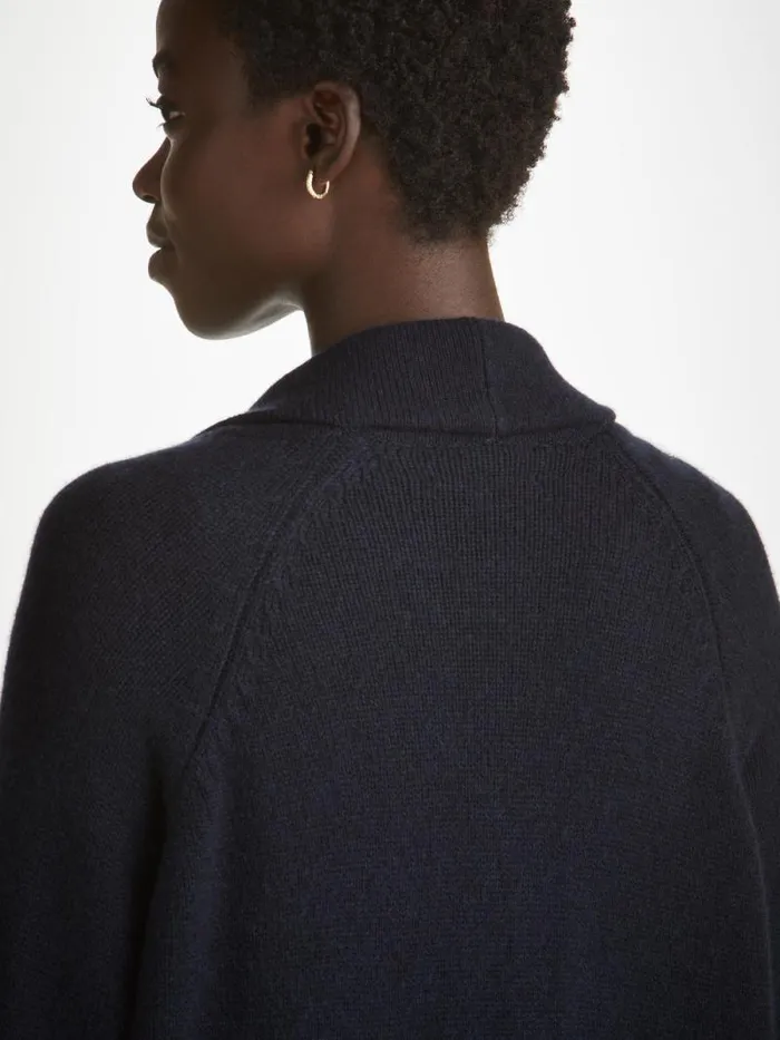 Derek Rose Cashmere Cardigans Women Cardigan Nina Cashmere Navy