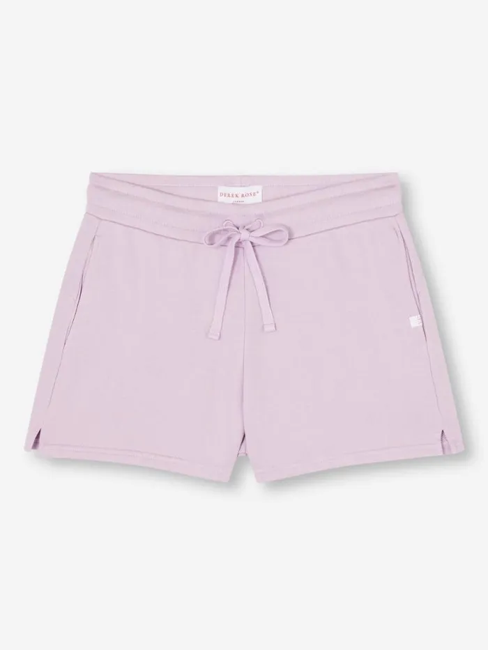 Derek Rose Casual Shorts Women Sweat Shorts Quinn Cotton Modal Lilac