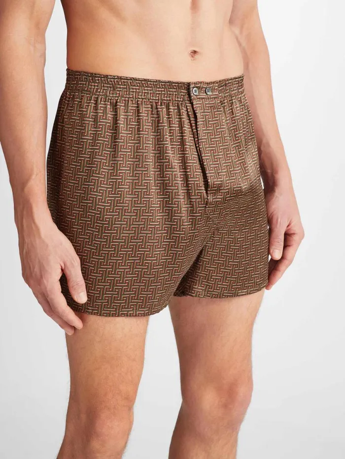Derek Rose Classic Fit Boxer Shorts Men Classic Fit Boxers Brindisi 109 Silk Satin Green Derek Rose Classic Fit Boxer Shorts Men Classic Fit Boxers Brindisi 109 Silk Satin Green