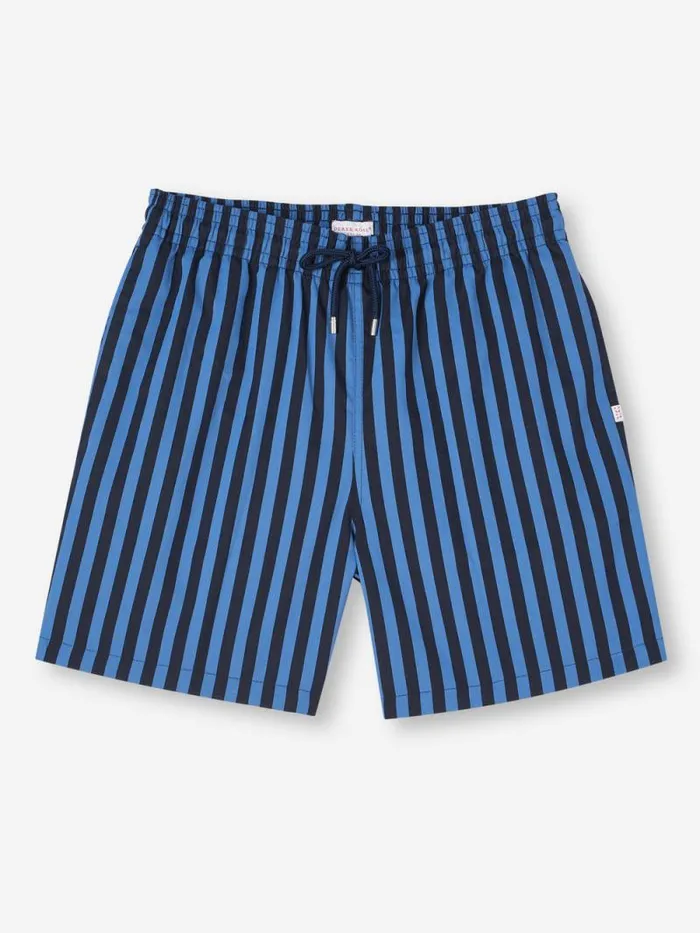 Derek Rose Classic Fit Swim Shorts Men Swim Shorts Bondi 8 Navy