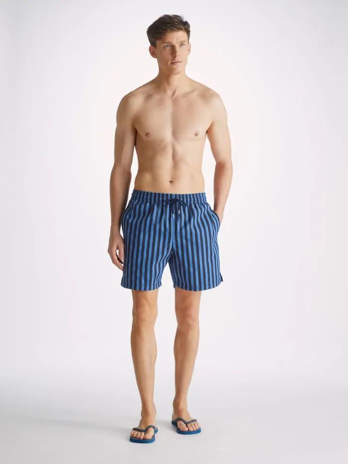 Derek Rose Classic Fit Swim Shorts Men Swim Shorts Bondi 8 Navy