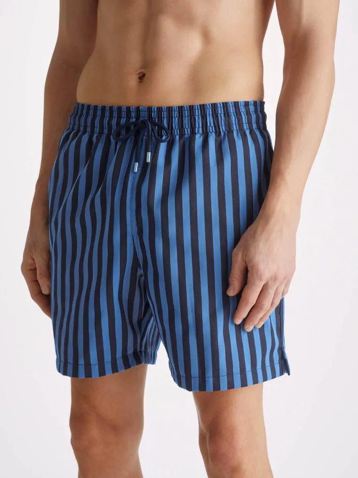 Derek Rose Classic Fit Swim Shorts Men Swim Shorts Bondi 8 Navy