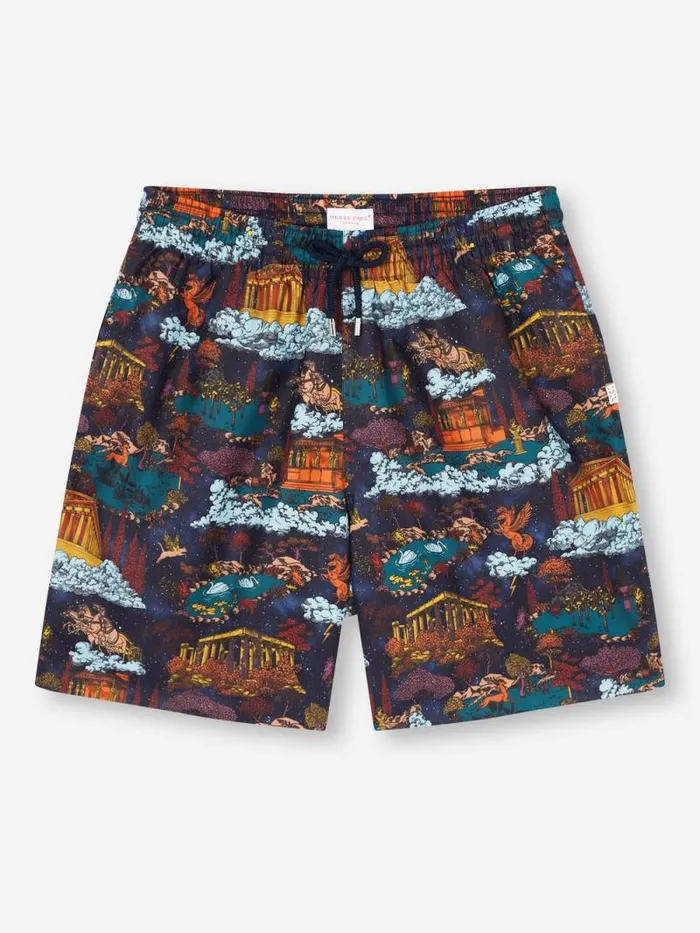 Derek Rose Classic Fit Swim Shorts Men Swim Shorts Maui 66 Multi