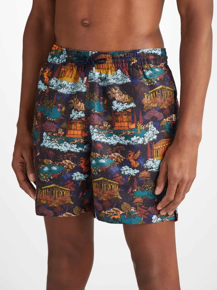 Derek Rose Classic Fit Swim Shorts Men Swim Shorts Maui 66 Multi
