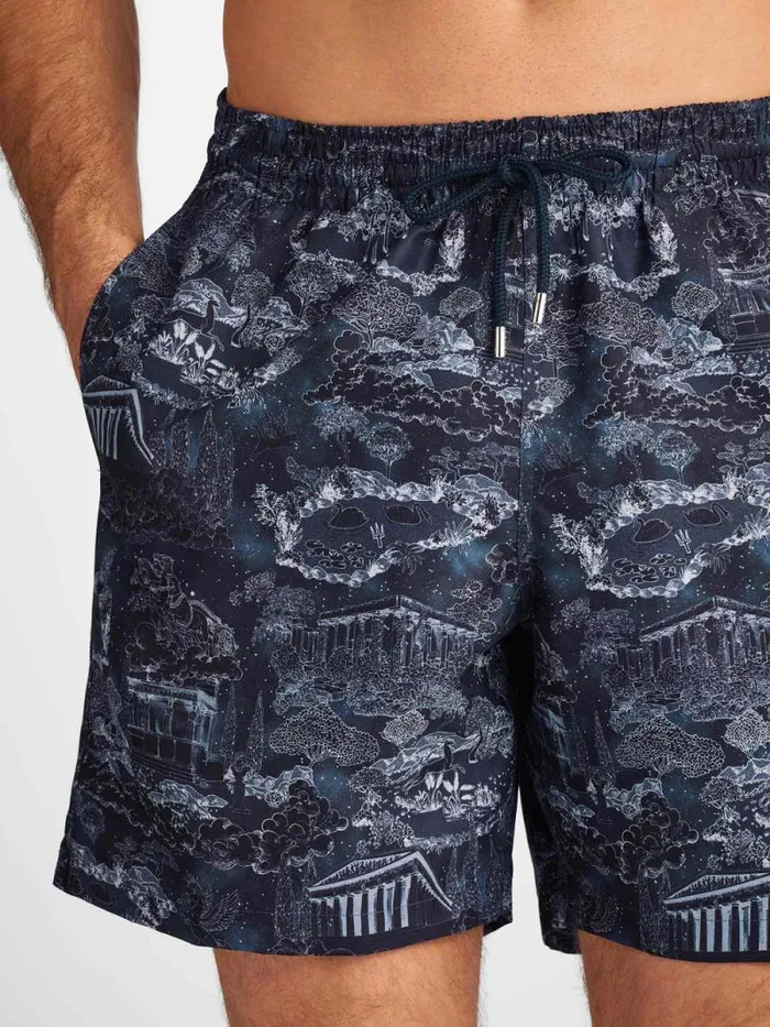 Derek Rose Classic Fit Swim Shorts Men Swim Shorts Maui 66 Navy