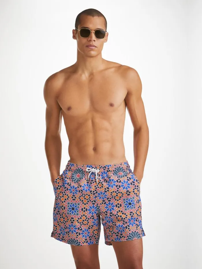 Derek Rose Classic Fit Swim Shorts Men Swim Shorts Tropez 15 Multi