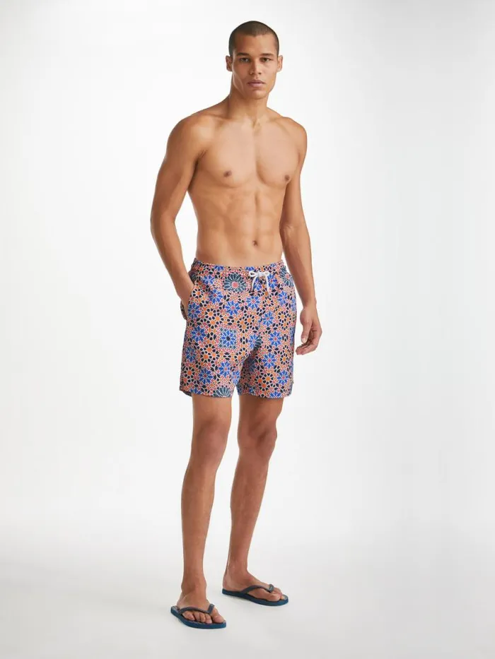Derek Rose Classic Fit Swim Shorts Men Swim Shorts Tropez 15 Multi