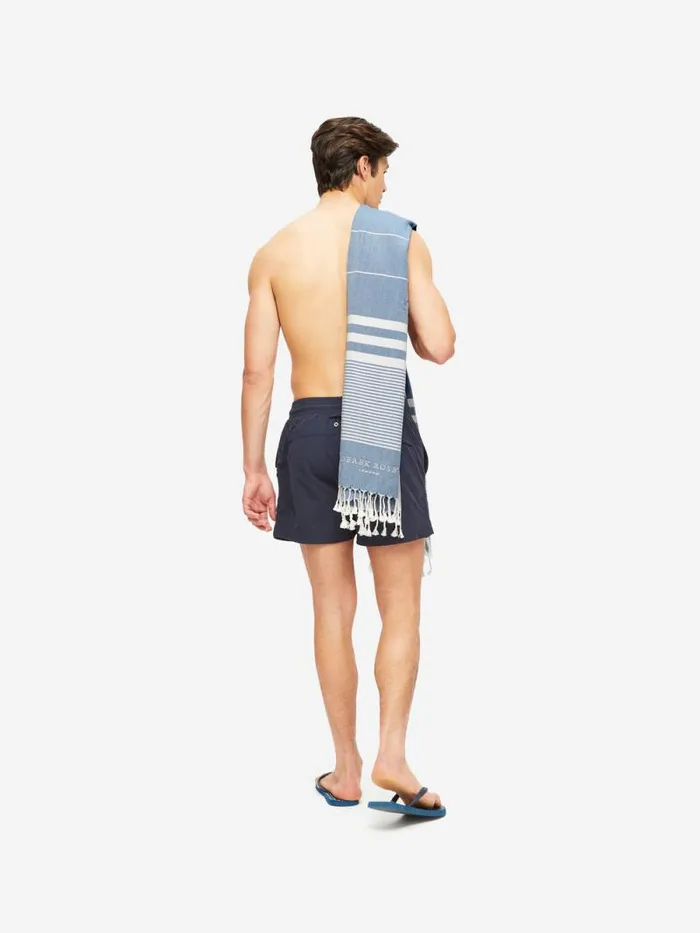 Derek Rose Hammam Towels MenWomen Hammam Towel Karinna Pure Cotton Royal