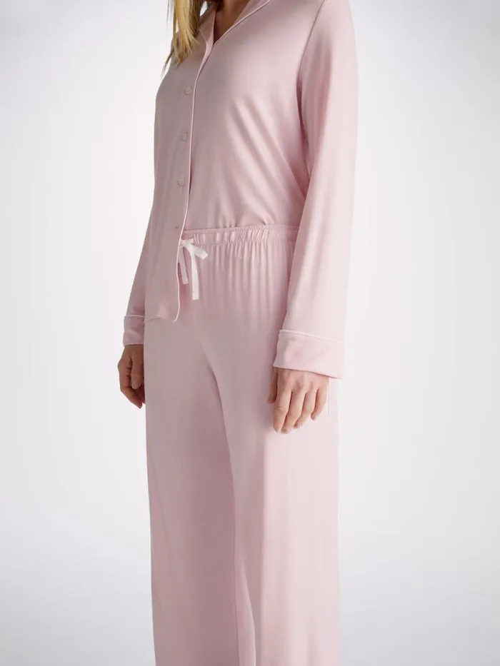 Derek Rose Jersey Pajamas Women Pajamas Lara Micro Modal Stretch Ballet Pink