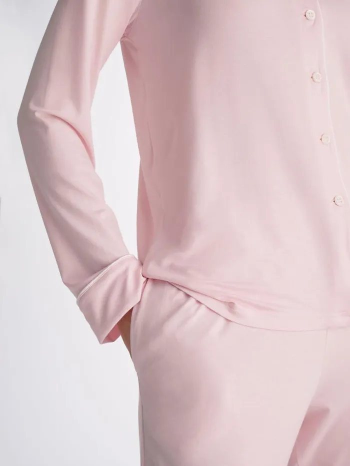 Derek Rose Jersey Pajamas Women Pajamas Lara Micro Modal Stretch Ballet Pink
