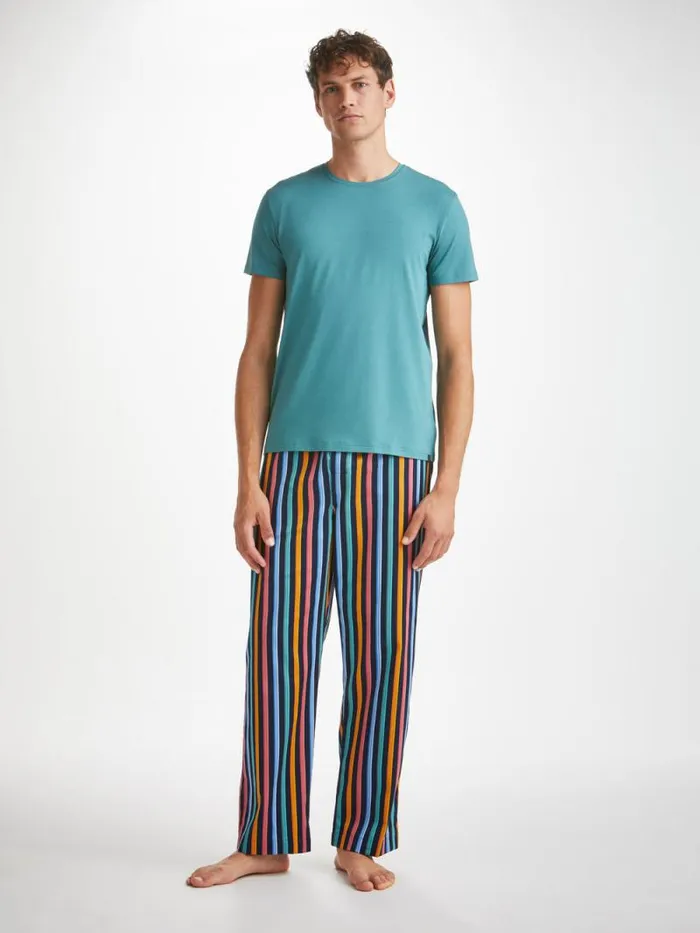 Derek Rose Lounge Pants Men Lounge Pants Wellington 56 Cotton Multi