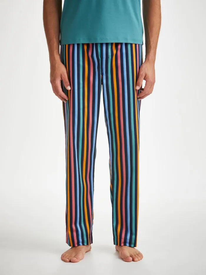 Derek Rose Lounge Pants Men Lounge Pants Wellington 56 Cotton Multi