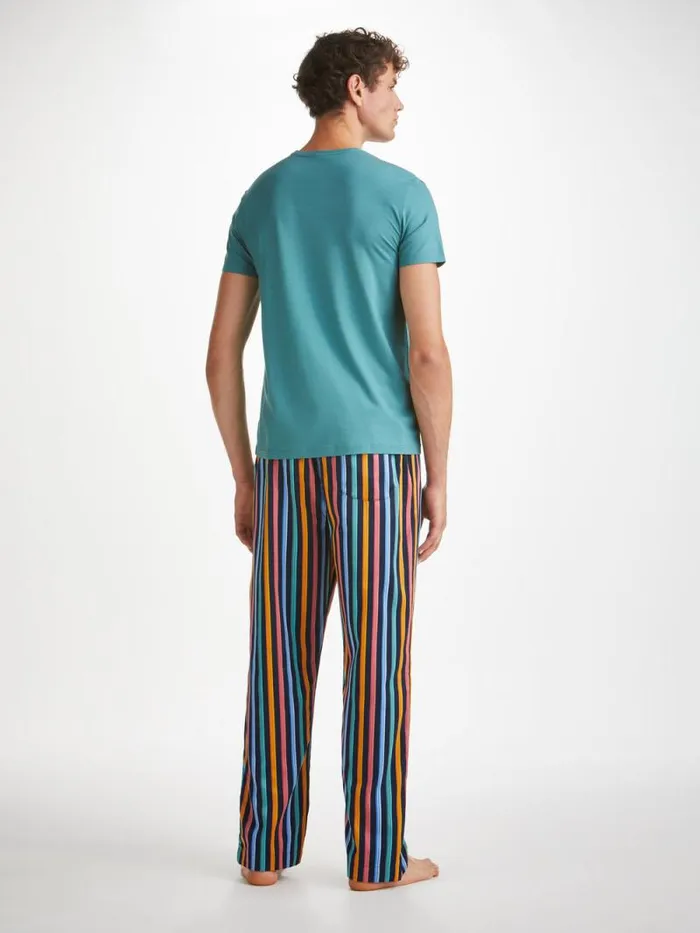 Derek Rose Lounge Pants Men Lounge Pants Wellington 56 Cotton Multi