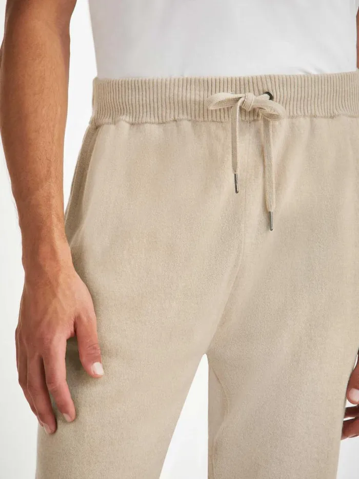 Derek Rose Lounge Pants Men Track Pants Finley Cashmere Oat